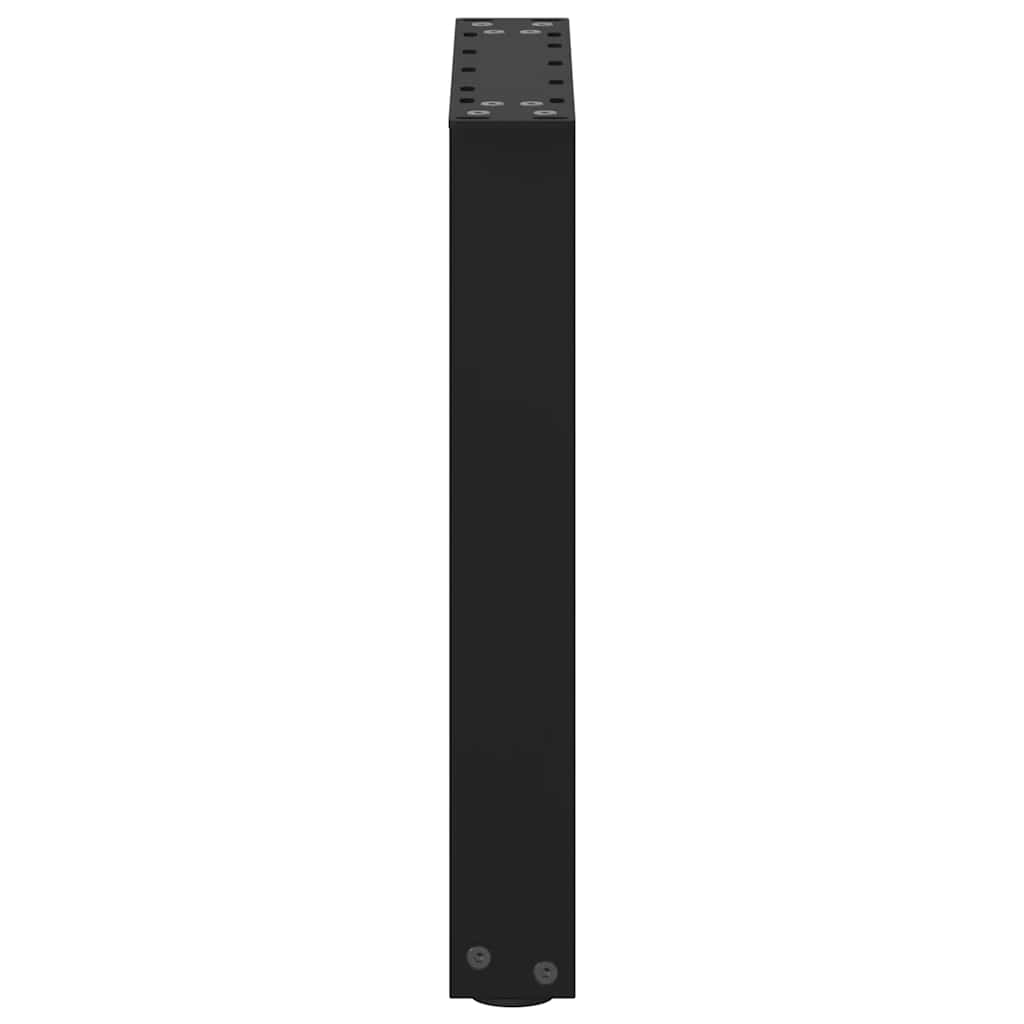 vidaXL Couchtischbeine U-Form 2 Stk. Schwarz 28x(42-43) cm Stahl