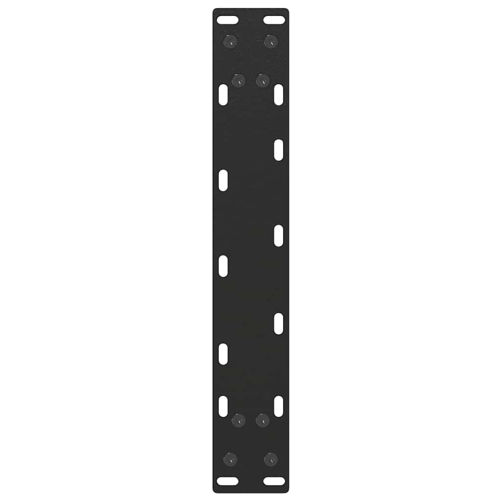 vidaXL Couchtischbeine U-Form 2 Stk. Schwarz 28x(42-43) cm Stahl