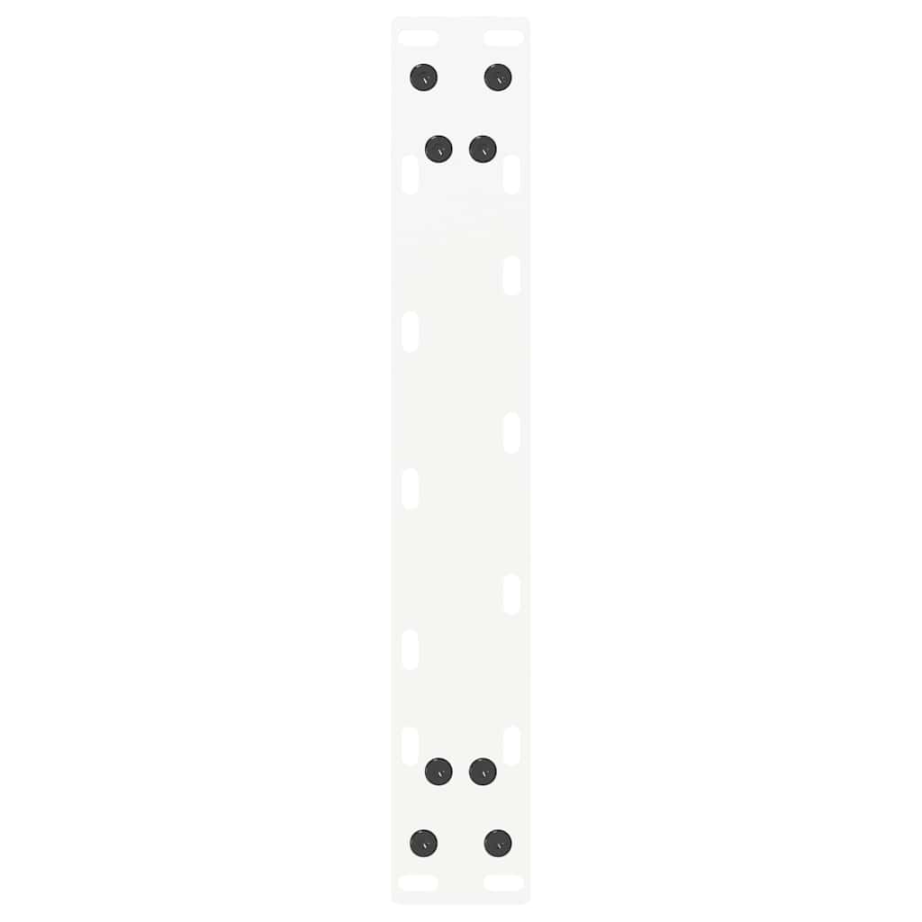 vidaXL Couchtischbeine U-Form 2 Stk. Weiß 28x(42-43) cm Stahl