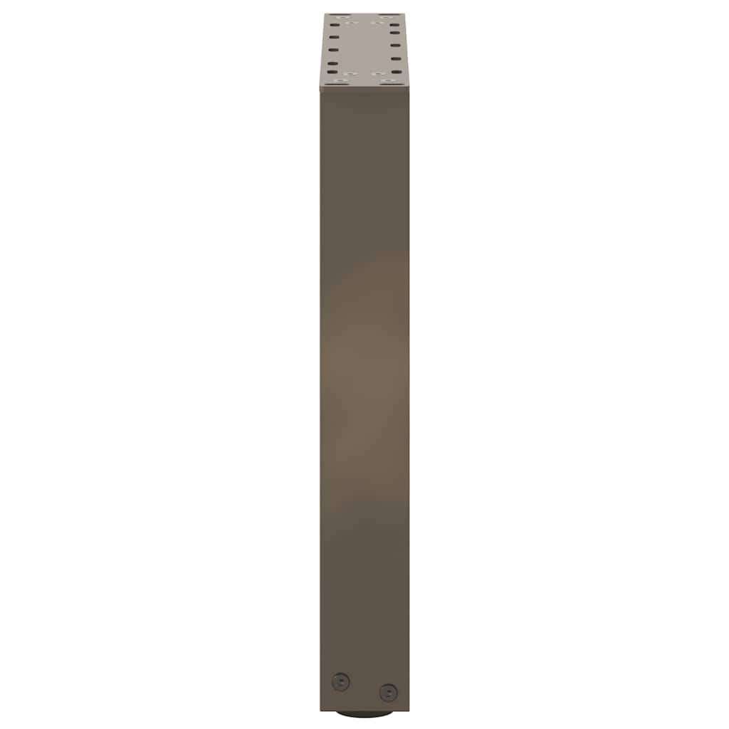 vidaXL Couchtischbeine U-Form 2 Stk. Naturstahl 28x(42-43) cm Stahl