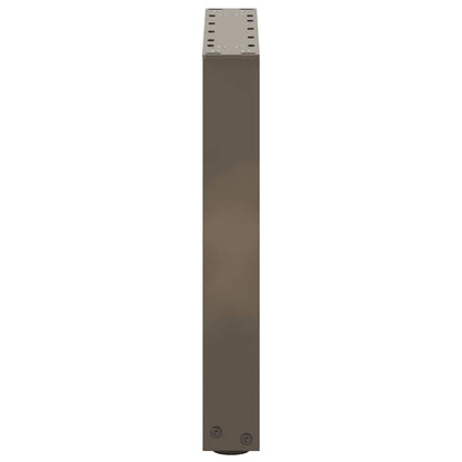 vidaXL Couchtischbeine U-Form 2 Stk. Naturstahl 28x(42-43) cm Stahl