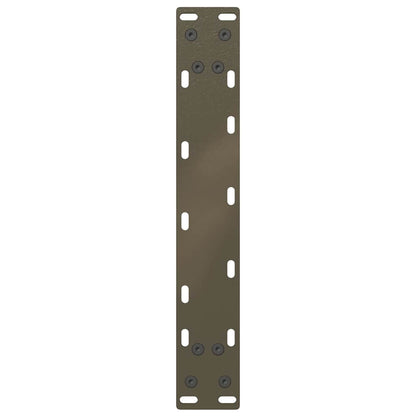 vidaXL Couchtischbeine U-Form 2 Stk. Naturstahl 28x(42-43) cm Stahl