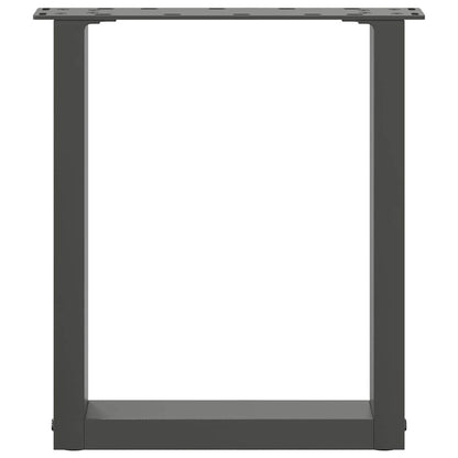 vidaXL Couchtischbeine U-Form 2 Stk. Anthrazit 38x(42-43) cm Stahl