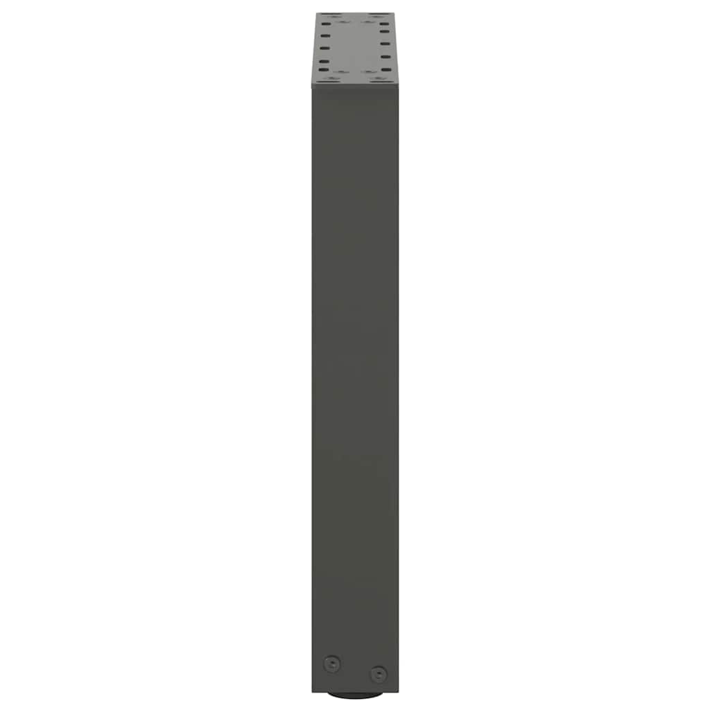 vidaXL Couchtischbeine U-Form 2 Stk. Anthrazit 38x(42-43) cm Stahl