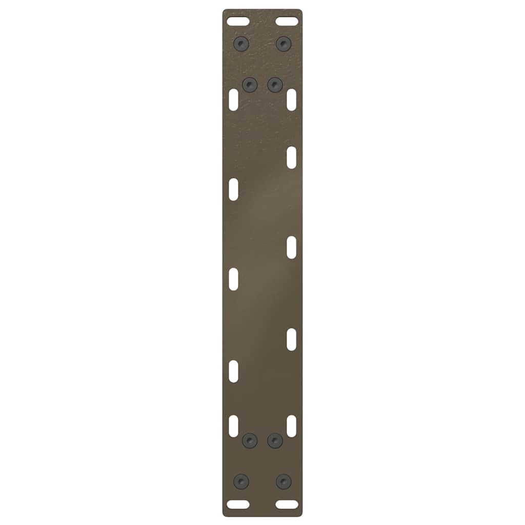 vidaXL Couchtischbeine U-Form 2 Stk. Naturstahl 38x(42-43) cm Stahl