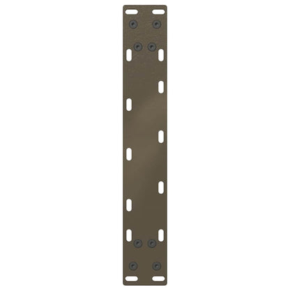 vidaXL Couchtischbeine U-Form 2 Stk. Naturstahl 38x(42-43) cm Stahl