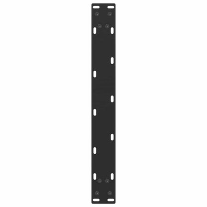vidaXL Couchtischbeine U-Form 2 Stk. Schwarz 50x(42-43) cm Stahl