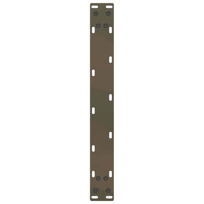 vidaXL Couchtischbeine U-Form 2 Stk. Naturstahl 50x(42-43) cm Stahl