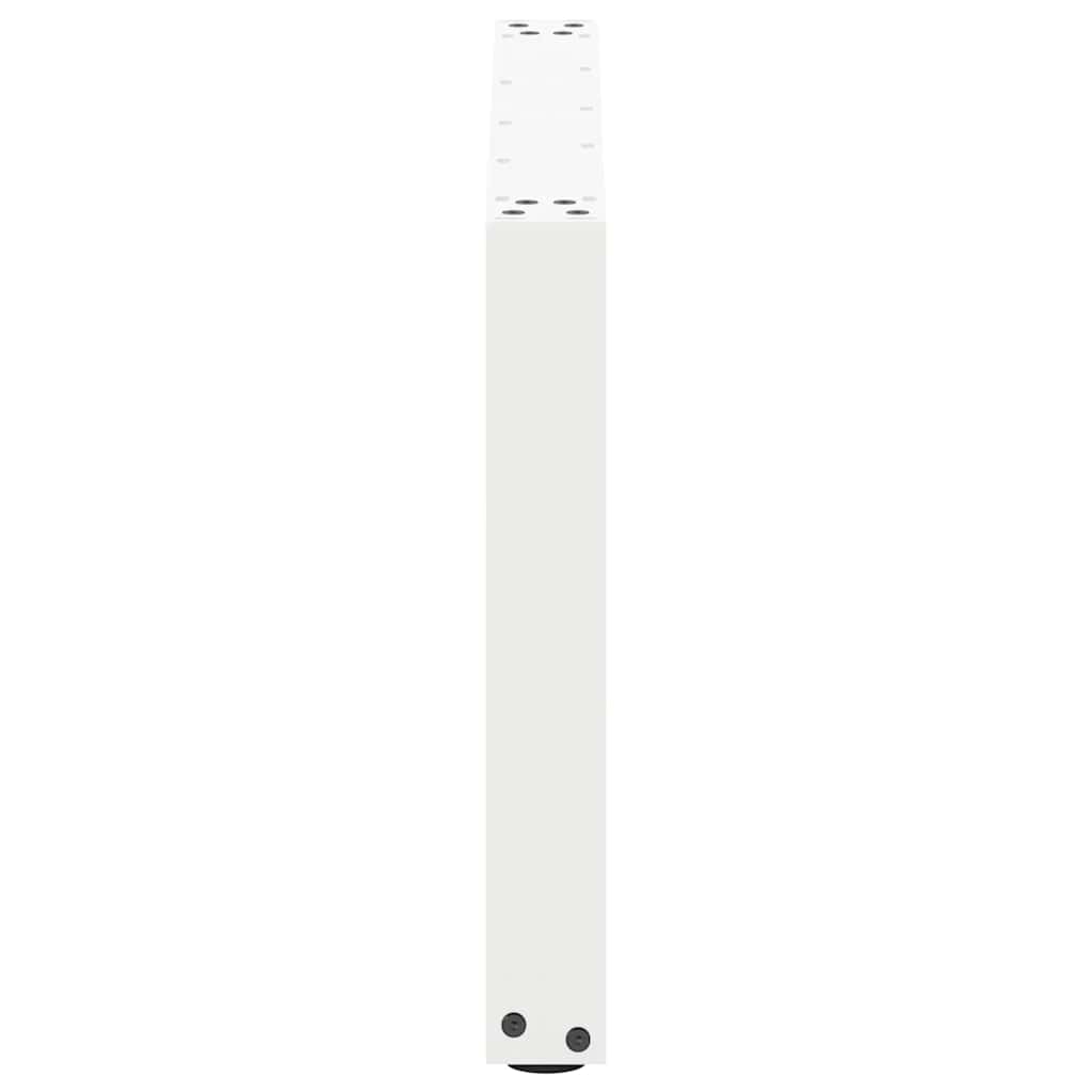 vidaXL Couchtischbeine U-Form 2 Stk. Weiß 60x(42-43) cm Stahl