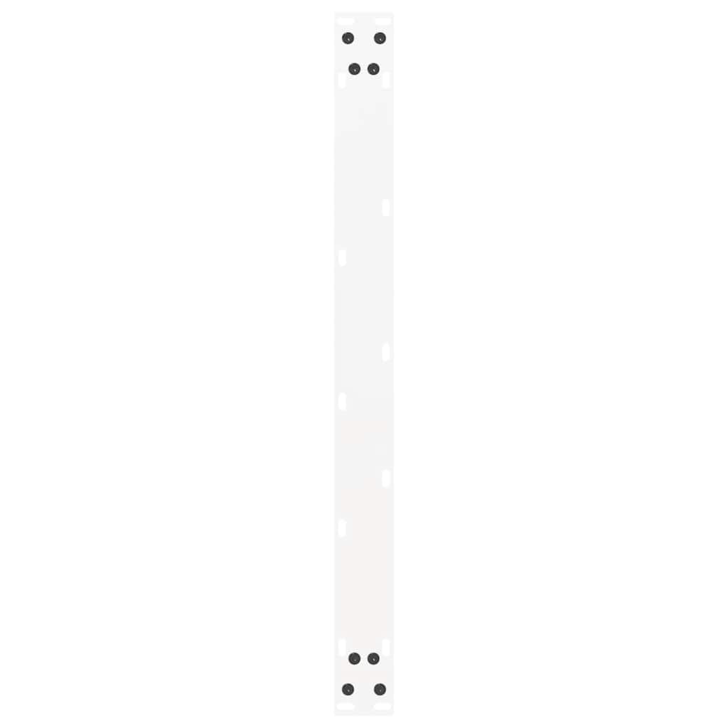 vidaXL Couchtischbeine U-Form 2 Stk. Weiß 60x(42-43) cm Stahl