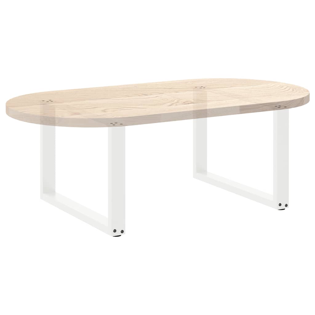 vidaXL Couchtischbeine U-Form 2 Stk. Weiß 60x(42-43) cm Stahl