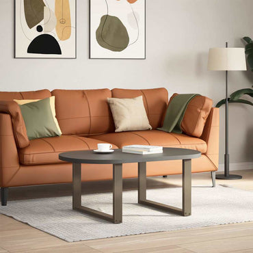 vidaXL Couchtischbeine U-Form 2 Stk. Naturstahl 60x(42-43) cm Stahl