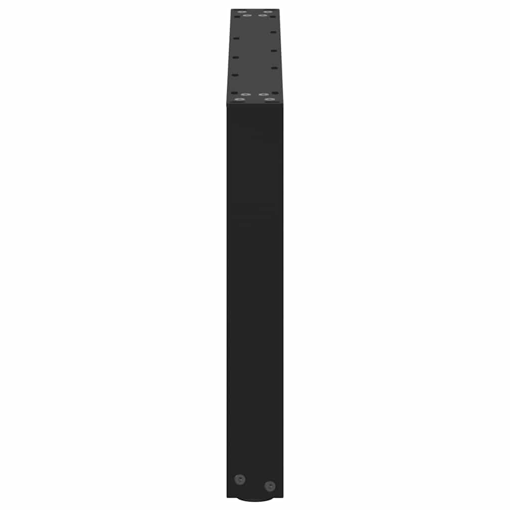 vidaXL Couchtischbeine U-Form 2 Stk. Schwarz 70x(42-43) cm Stahl