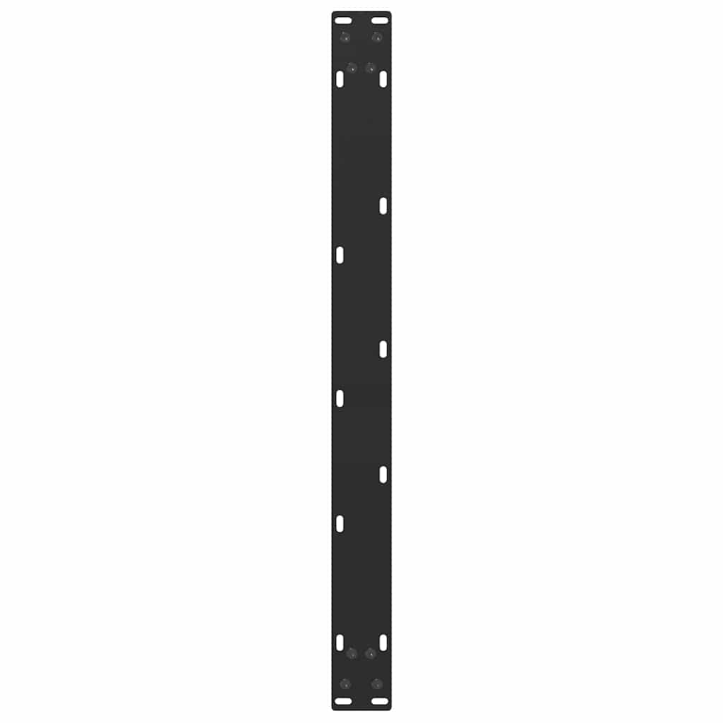 vidaXL Couchtischbeine U-Form 2 Stk. Schwarz 70x(42-43) cm Stahl