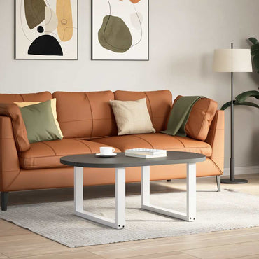 vidaXL Couchtischbeine U-Form 2 Stk. Weiß 70x(42-43) cm Stahl