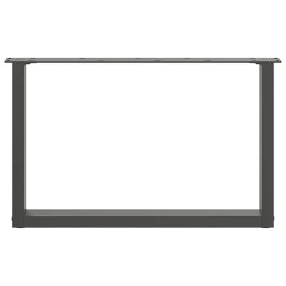 vidaXL Couchtischbeine U-Form 2 Stk. Anthrazit 70x(42-43) cm Stahl
