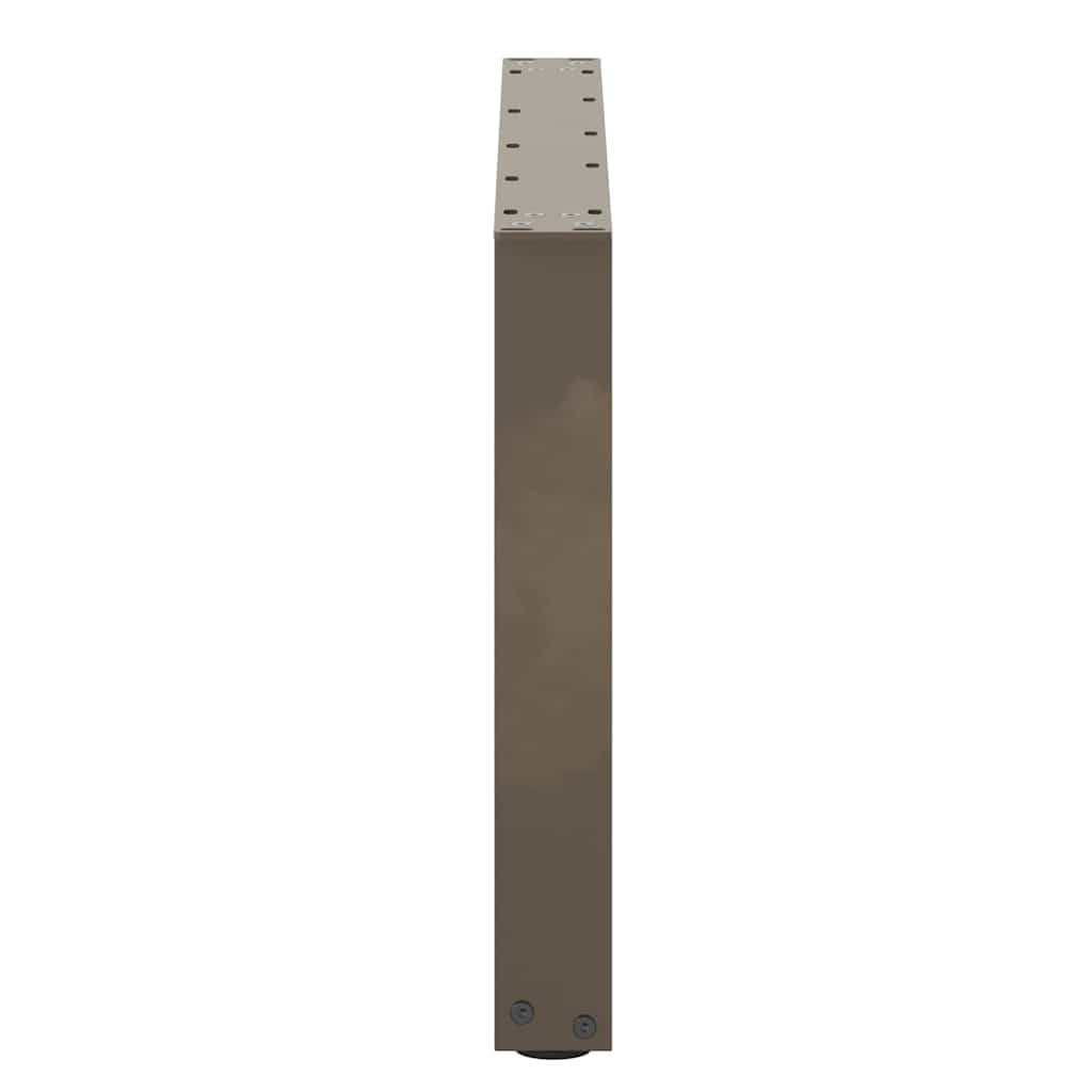 vidaXL Couchtischbeine U-Form 2 Stk. Naturstahl 70x(42-43) cm Stahl