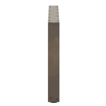 vidaXL Couchtischbeine U-Form 2 Stk. Naturstahl 70x(42-43) cm Stahl