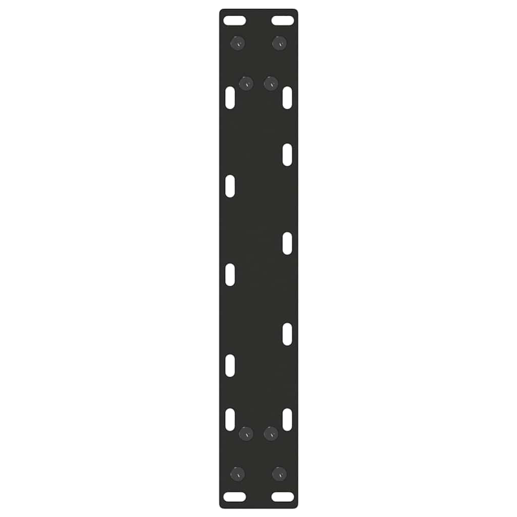vidaXL Konsolentischbeine U-Form 2 Stk. Schwarz 28x(72-73) cm Stahl