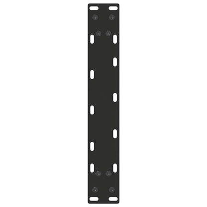 vidaXL Konsolentischbeine U-Form 2 Stk. Schwarz 28x(72-73) cm Stahl