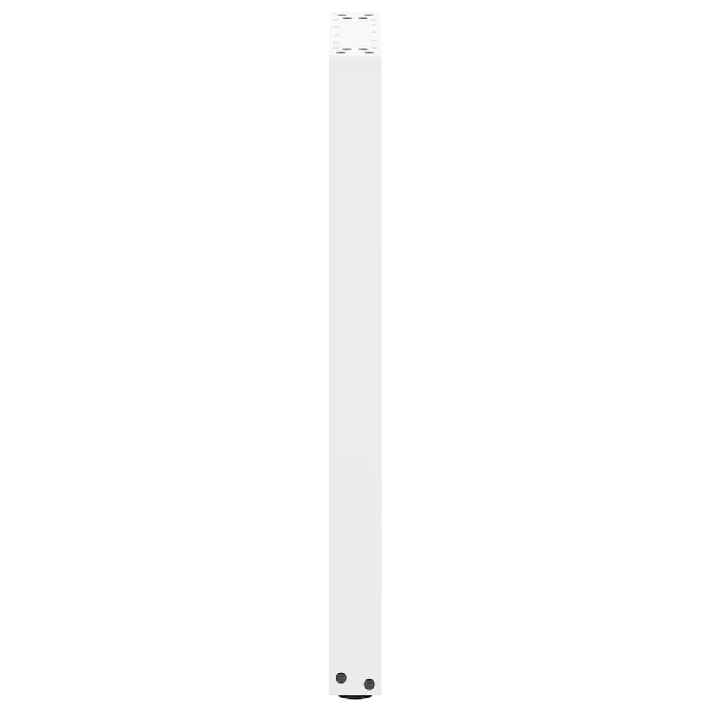 vidaXL Konsolentischbeine U-Form 2 Stk. Weiß 28x(72-73) cm Stahl