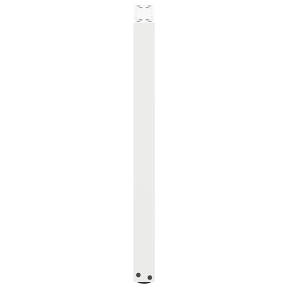vidaXL Konsolentischbeine U-Form 2 Stk. Weiß 28x(72-73) cm Stahl