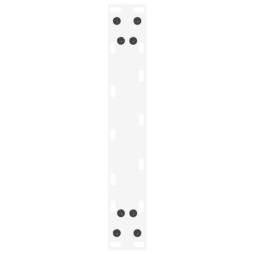vidaXL Konsolentischbeine U-Form 2 Stk. Weiß 28x(72-73) cm Stahl