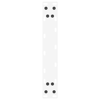 vidaXL Konsolentischbeine U-Form 2 Stk. Weiß 28x(72-73) cm Stahl