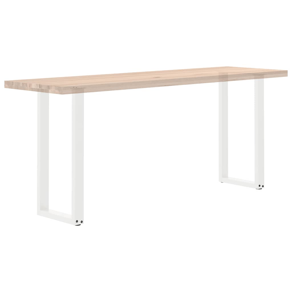 vidaXL Konsolentischbeine U-Form 2 Stk. Weiß 28x(72-73) cm Stahl