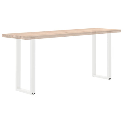 vidaXL Konsolentischbeine U-Form 2 Stk. Weiß 28x(72-73) cm Stahl