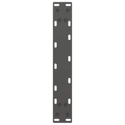 vidaXL Konsolentischbeine U-Form 2 Stk. Anthrazit 28x(72-73) cm Stahl