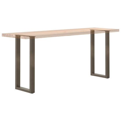 vidaXL Konsolentischbeine U-Form 2 Stk. Naturstahl 28x(72-73) cm Stahl