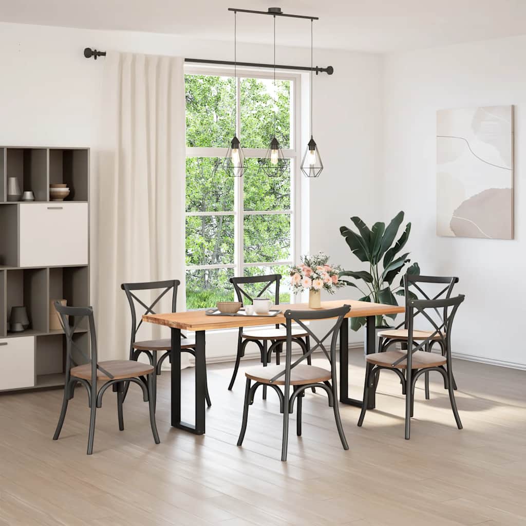 Konsolentischbeine U-Form 2 Stk. Schwarz 38x(72-73) cm Stahl