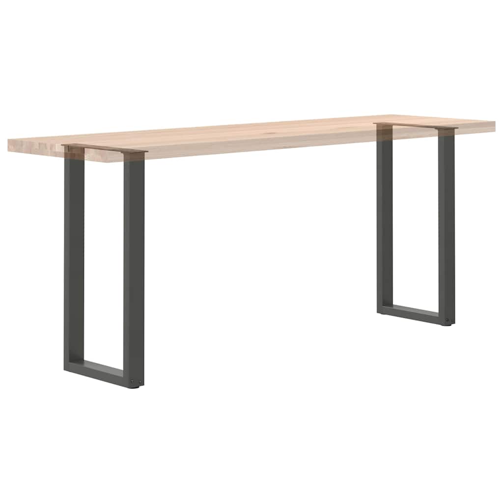 vidaXL Konsolentischbeine U-Form 2 Stk. Anthrazit 38x(72-73) cm Stahl