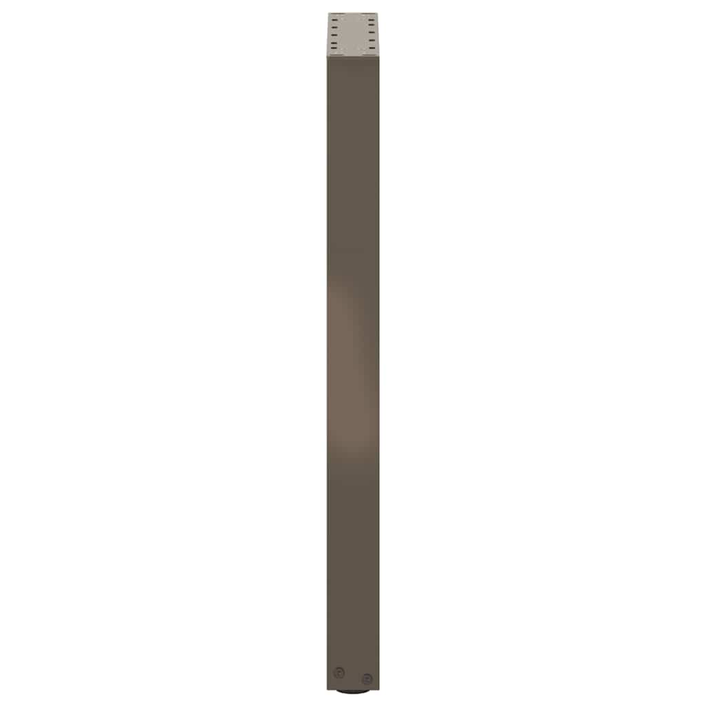vidaXL Konsolentischbeine U-Form 2 Stk. Naturstahl 38x(72-73) cm Stahl