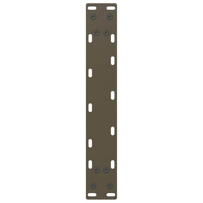 vidaXL Konsolentischbeine U-Form 2 Stk. Naturstahl 38x(72-73) cm Stahl