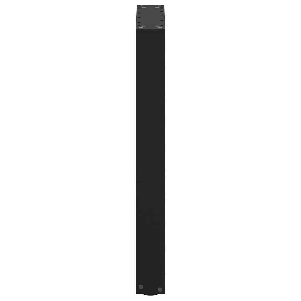vidaXL Esstischbeine U-Form 2 Stk. Schwarz 50x(72-73) cm Stahl