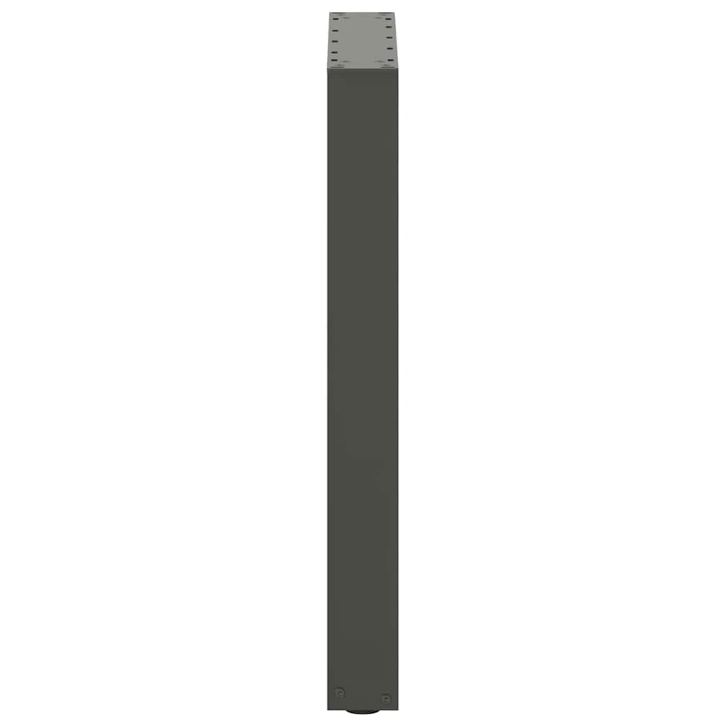 vidaXL Pieds de table à manger en U 2 pcs Anthracite 50x(72-73) cm Acier