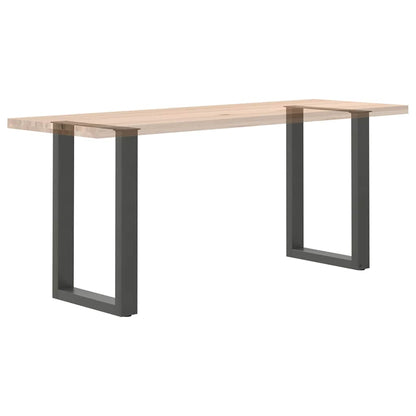 vidaXL Pieds de table à manger en U 2 pcs Anthracite 50x(72-73) cm Acier