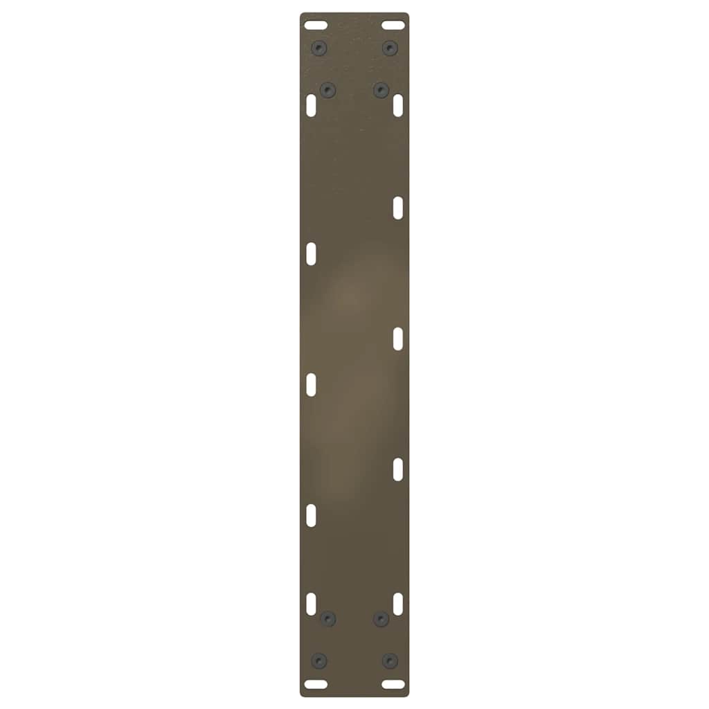 Esstischbeine U-Form 2 Stk. Naturstahl 50x(72-73) cm Stahl