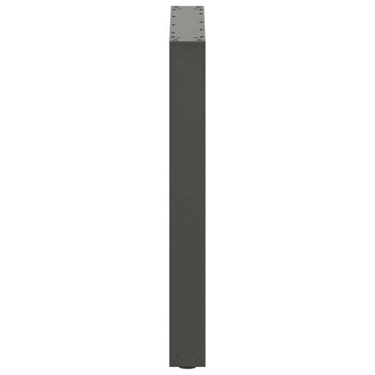 vidaXL Pieds de table à manger en U 2 pcs Anthracite 70x(72-73) cm Acier