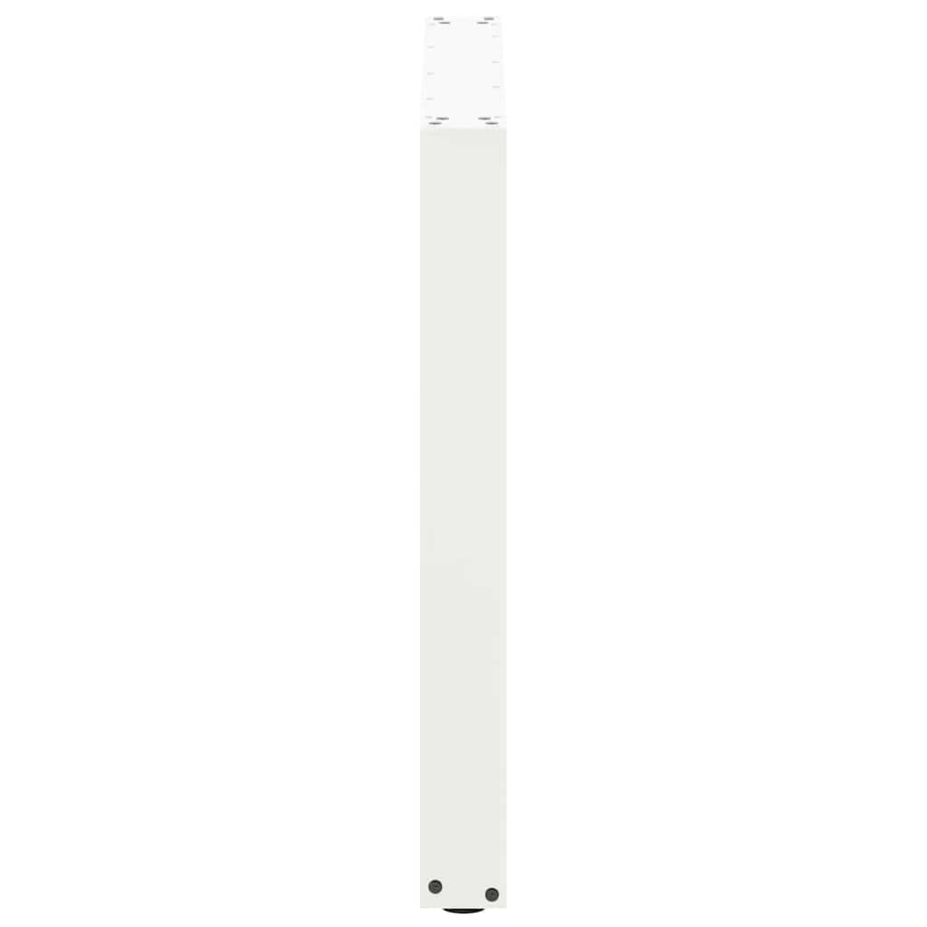 vidaXL Esstischbeine U-Form 2 Stk. Weiß 80x(72-73) cm Stahl