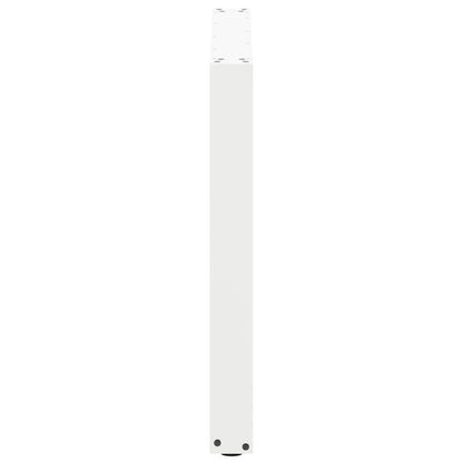 vidaXL Esstischbeine U-Form 2 Stk. Weiß 80x(72-73) cm Stahl