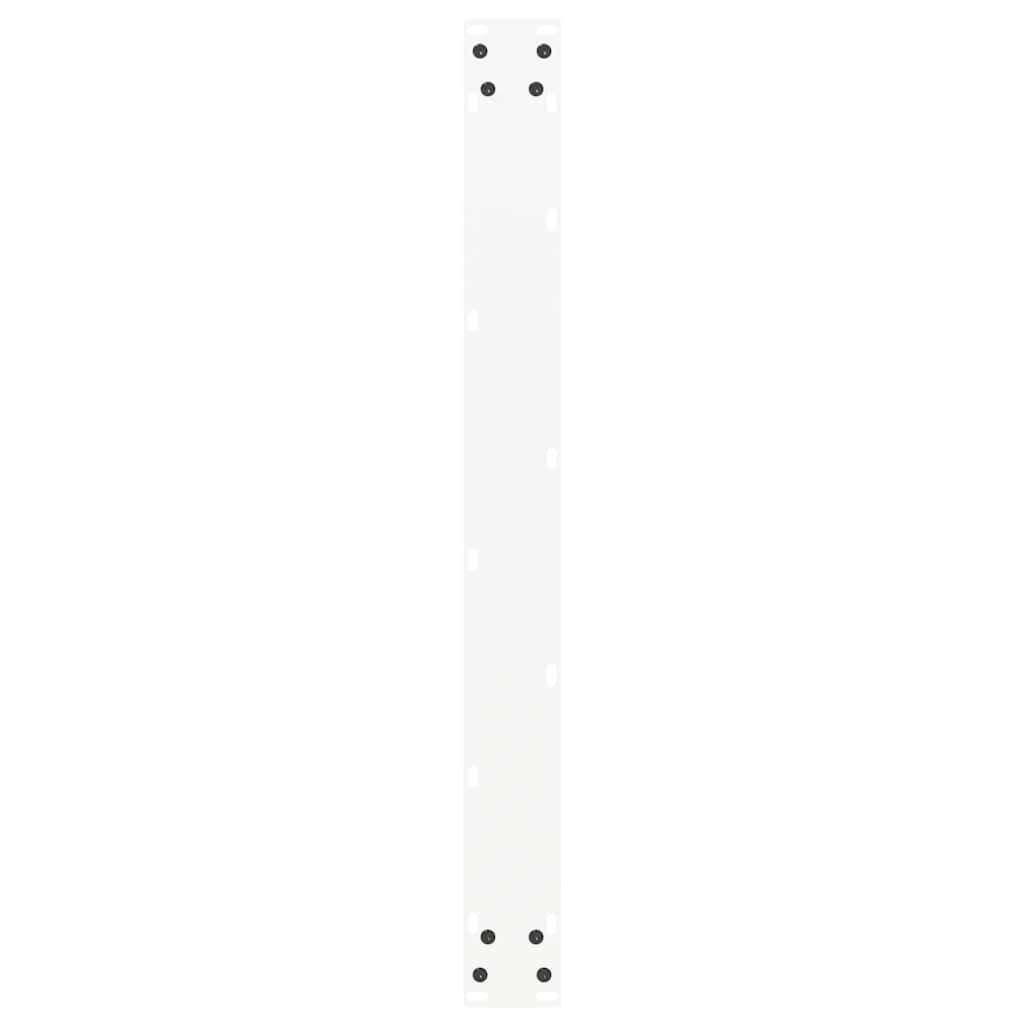 vidaXL Esstischbeine U-Form 2 Stk. Weiß 80x(72-73) cm Stahl