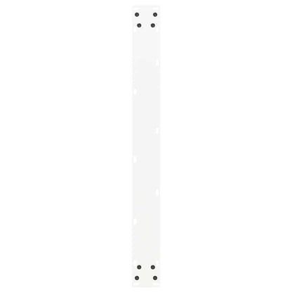 vidaXL Esstischbeine U-Form 2 Stk. Weiß 80x(72-73) cm Stahl