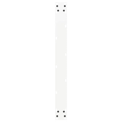 vidaXL Esstischbeine U-Form 2 Stk. Weiß 90x(72-73) cm Stahl