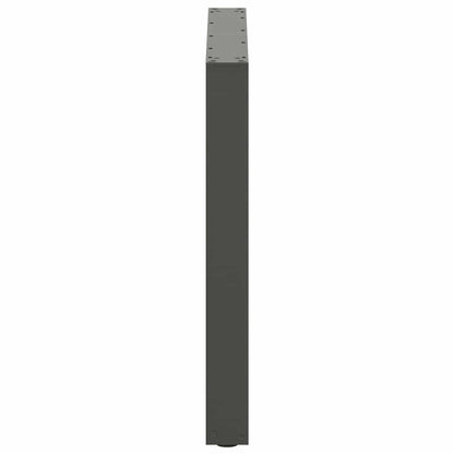 vidaXL Esstischbeine U-Form 2 Stk. Anthrazit 90x(72-73) cm Stahl