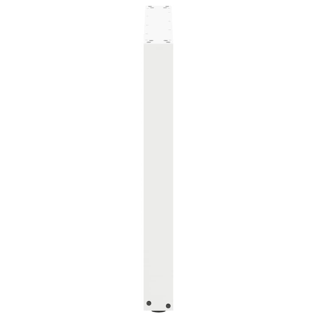 vidaXL Esstischbeine U-Form 3 Stk. Weiß 80x(72-73) cm Stahl