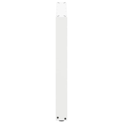 vidaXL Pieds de table à manger en U 3 pcs Blanc 90x(72-73) cm Acier