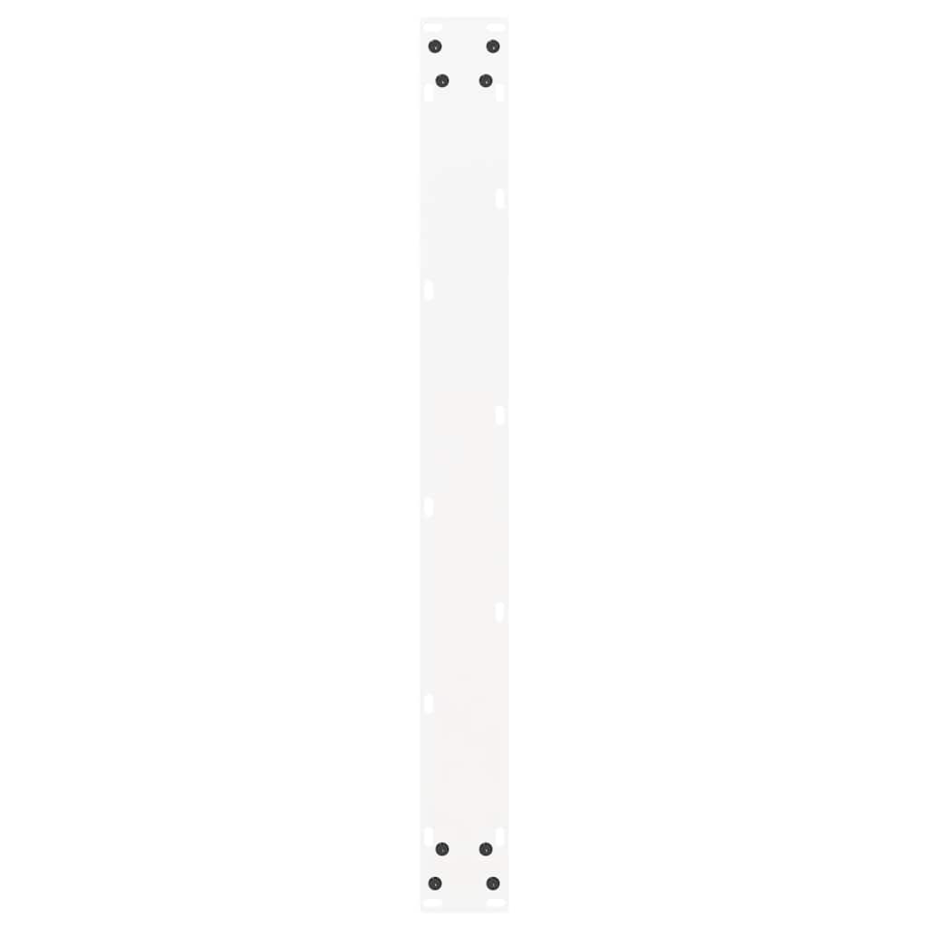 vidaXL Pieds de table à manger en U 3 pcs Blanc 90x(72-73) cm Acier
